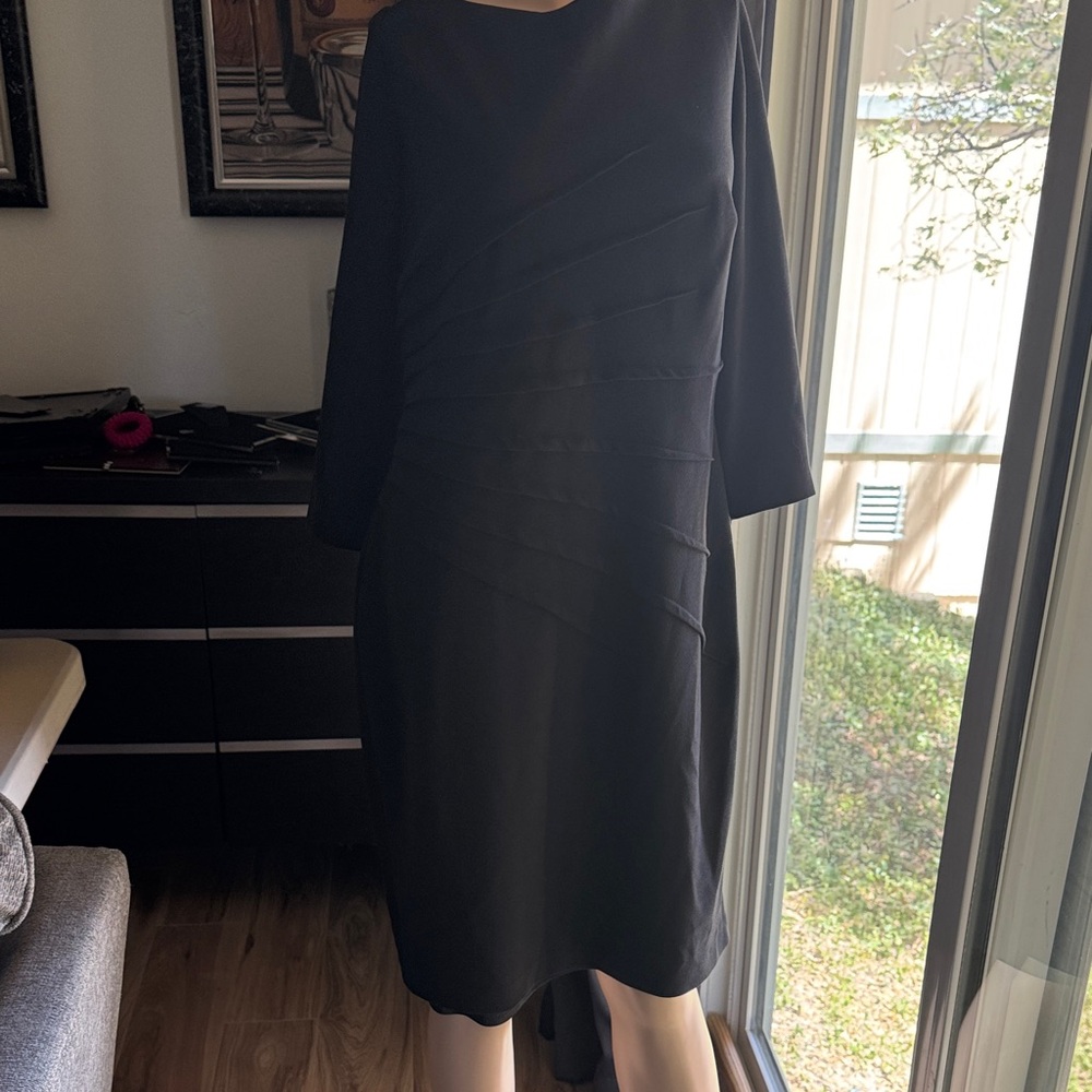 Very elegant black dress, David Meister. Size 14.  P5